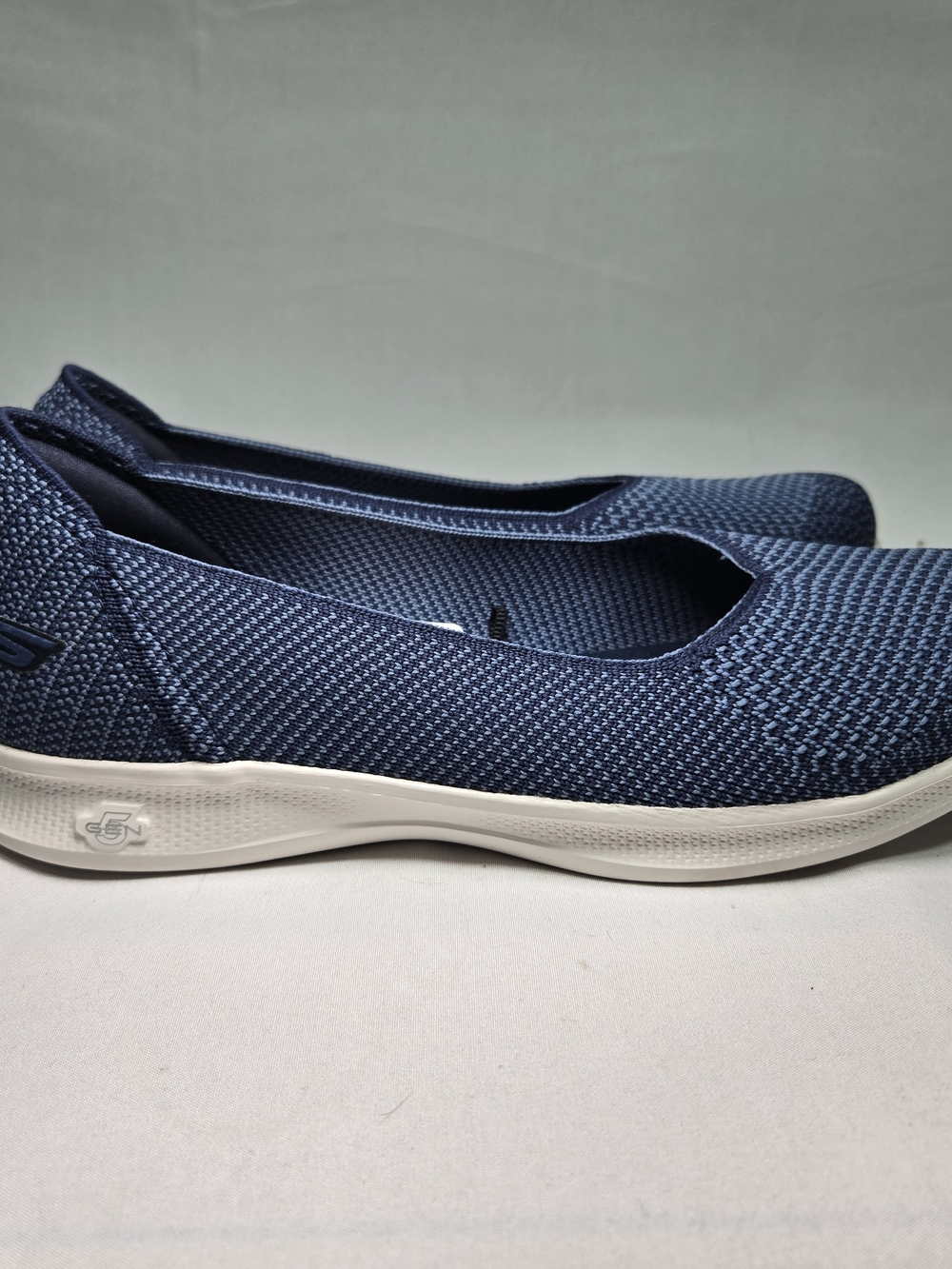 NWT Skechers GO Step Lite Slip Ons Womens 8 Washable Knit Navy Casual Walking